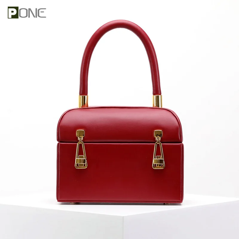 Women bag 2019 Totes bag BOX Genuine leather luxury brand design Top
