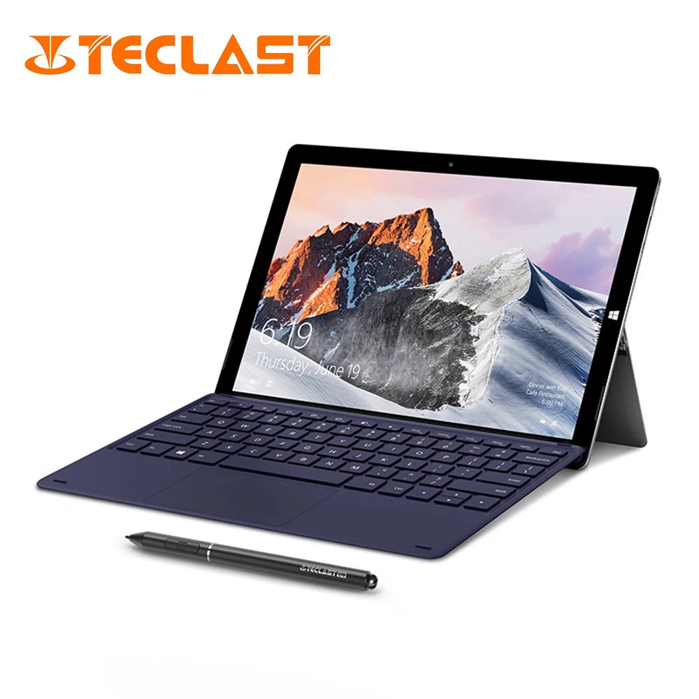 Teclast X6 Pro 12 6 дюймов 2 в 1 планшетный ПК 8 ГБ ОЗУ 256 SSD Windows 10 Intel Core M3 7Y30 quad core ГГц до