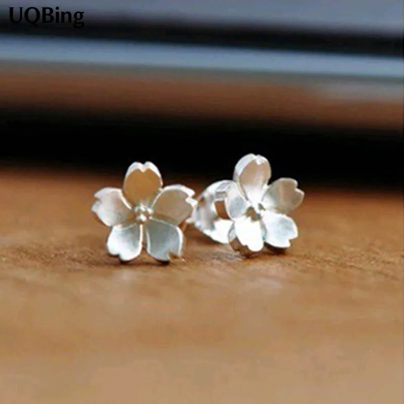 

Wholesale sterling silver jewelry earrings 925 sterling silver stud earrings flower earrings Brincos Pendientes de plata