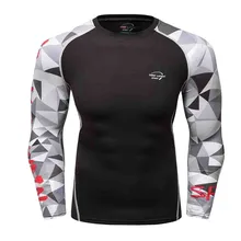 Рашгард мужские обтягивающие колготки для фитнеса рубашка Для Бега Спортзала блузка Йога спортивные костюмы футбольные майки спортивные мужские футболки