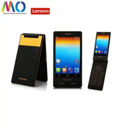 Оригинальный Новый lenovo A588T Смартфон Android Flip сотовый телефон MTK6582 4 ядра 5.0MP Камера 4,0 ''800*480 P GSM Русский язык