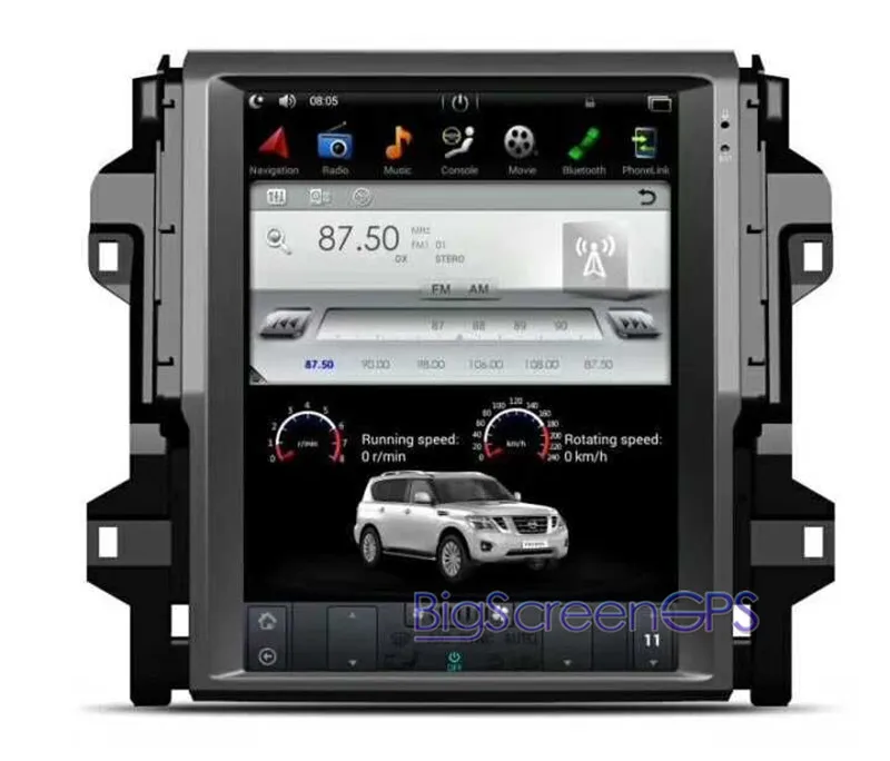 Top Vertical screen IPS PX6 4+64GB Android 8.1 Car DVD player For toyota fortuner 2016+ radio Multimedia stereo unit buit-in Carplay 7