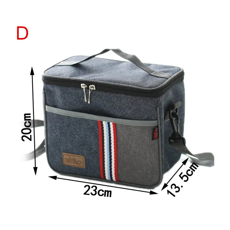 Denim-Shoulder-Ice-Cooler-Bags-Leisure-Women-s-Kid-s-Picnic-Lunch-Pouch-Box-Insulated-Pack