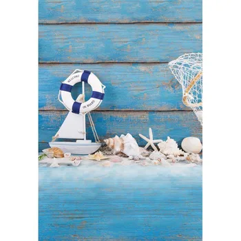 

Vinyl Photography Background Computed Printed Children Starfish Shell Backgrounds for Photo Studio F-2654