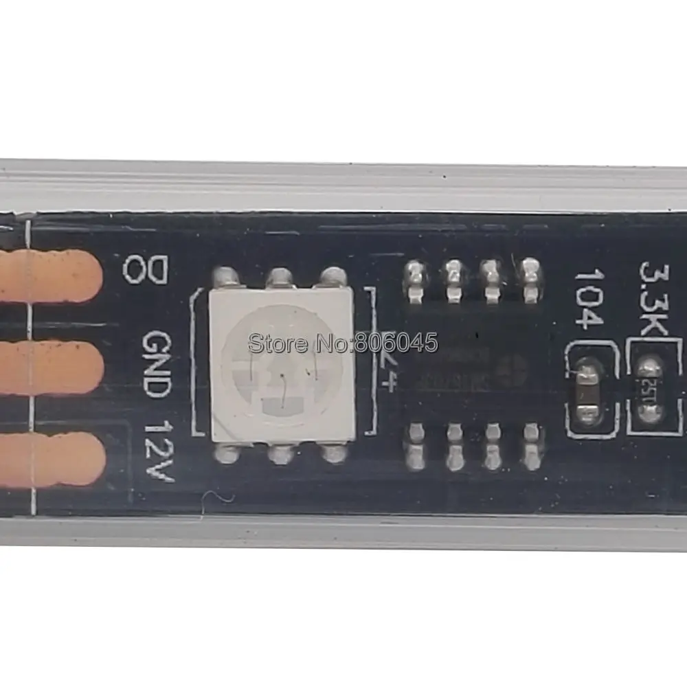 Светодиодная лента WS2811 5050 SMD RGB 2811 5 м 12 В Пиксельная с внешним контролем 1 ic 3