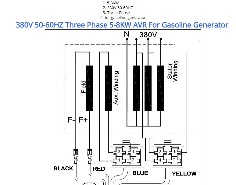 5kw 6.5kw 8kw генератор AVR для сети переменного тока три 3 фазы дизельный Gense для генератора 450v 680 мкФ