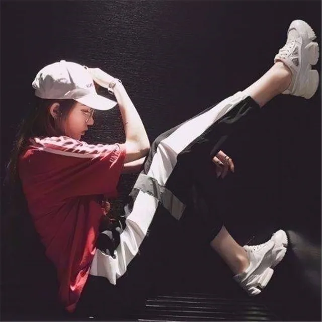Summer Harem Pants hip hop fashion loose beam legs Ankle-Length Pants Casual 2019 women's Gym Harajuku pants Funny Trousers Girl 6