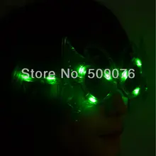 2 шт./партия, красные, синие, зеленые, светодиодные светящиеся очки с бабочкой для очков, вечерние очки