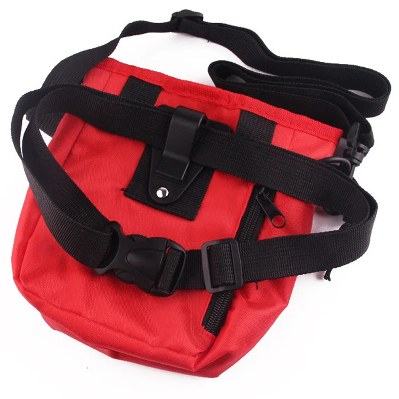 Mesh Pet Pouch Dog Training Treat Bags Portable Detachable Pet Feed Pocket Snack Reward interactive Waist Bag