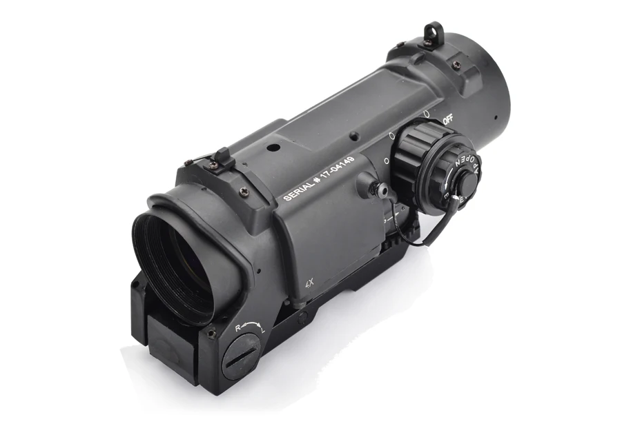 Охота Тактический 4x Исправлена двойная роль оптический прицел Airsoft Сфера Magnificate Сфера Fit 20 мм Уивер Пикатинни для AR15 M4