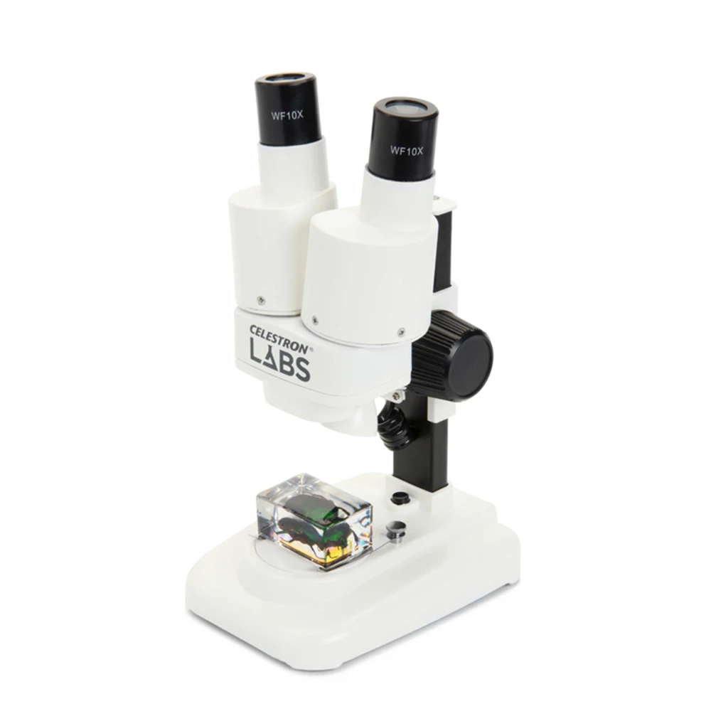 

Professional Laboratory Binocular Stereo Microscope 10X LED High Power Magnifying Glass Clear