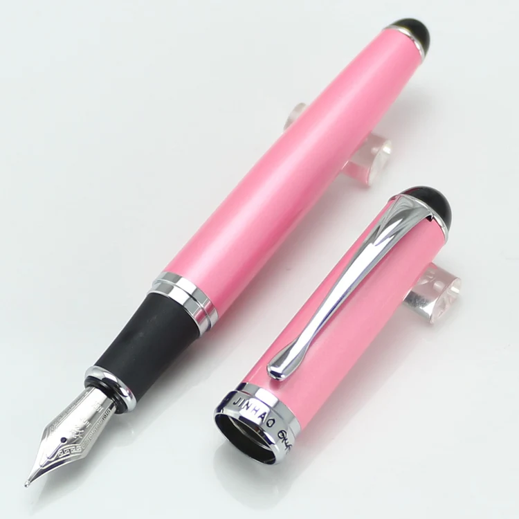 JINHAO X750 несколько Цвета серебряный зажим перьевая ручка без пенал Роскошные школьные канцелярские принадлежности письменный милые ручки - Цвет: Fountain pen 9