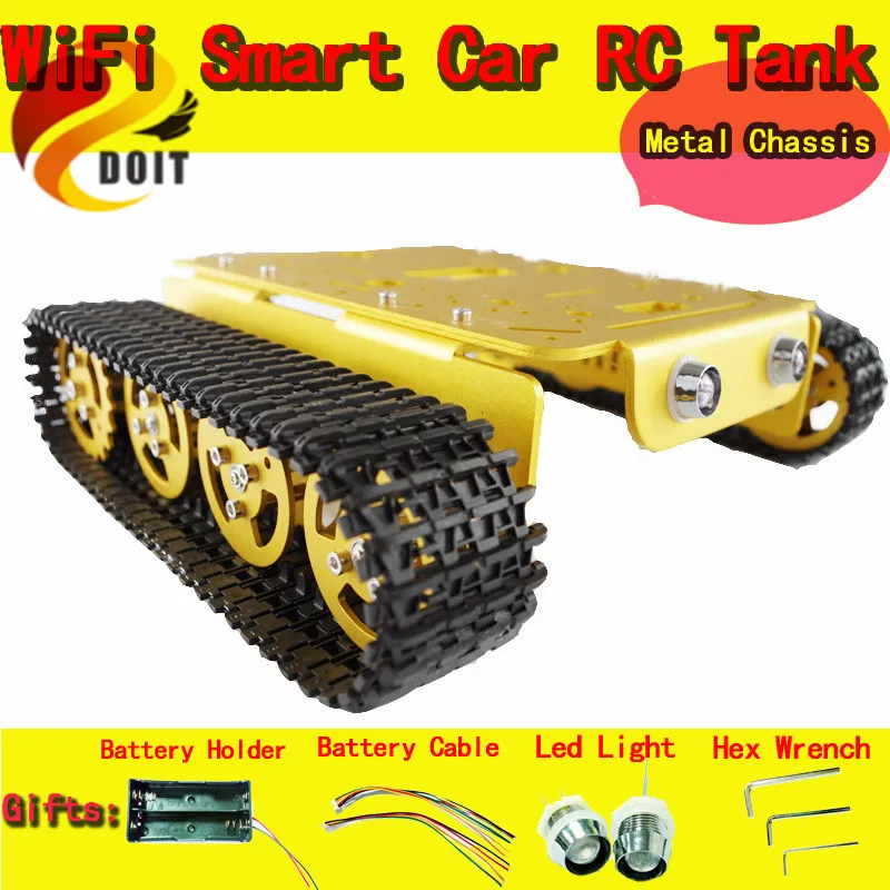 DOIT T200 RC Robot Tank Caterpillar Tractor Chassis Crawler Intelligent Robot Car Obstacle Wall-E Barrowload DOIT T200 RC Robot Tank Caterpillar Tractor Chassis Crawler Intelligent Robot Car Obstacle Wall-E Barrowload