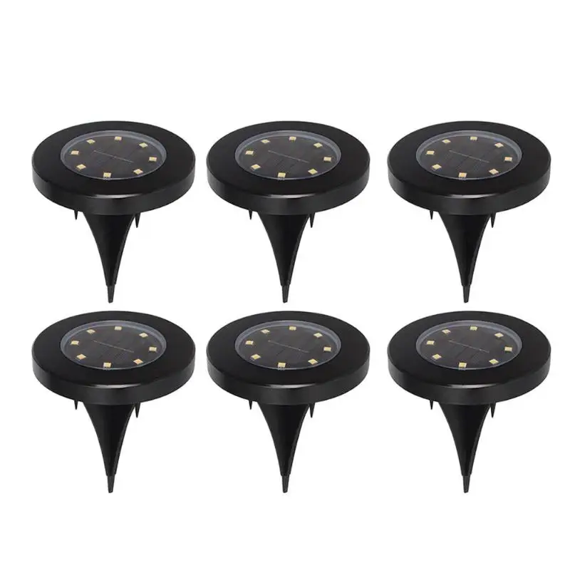 

8 LED Solar Power Light Buried Ground Lamp Outdoor Pathway Garden Decoration Landscape Light Emergency Decking Underground Lamps