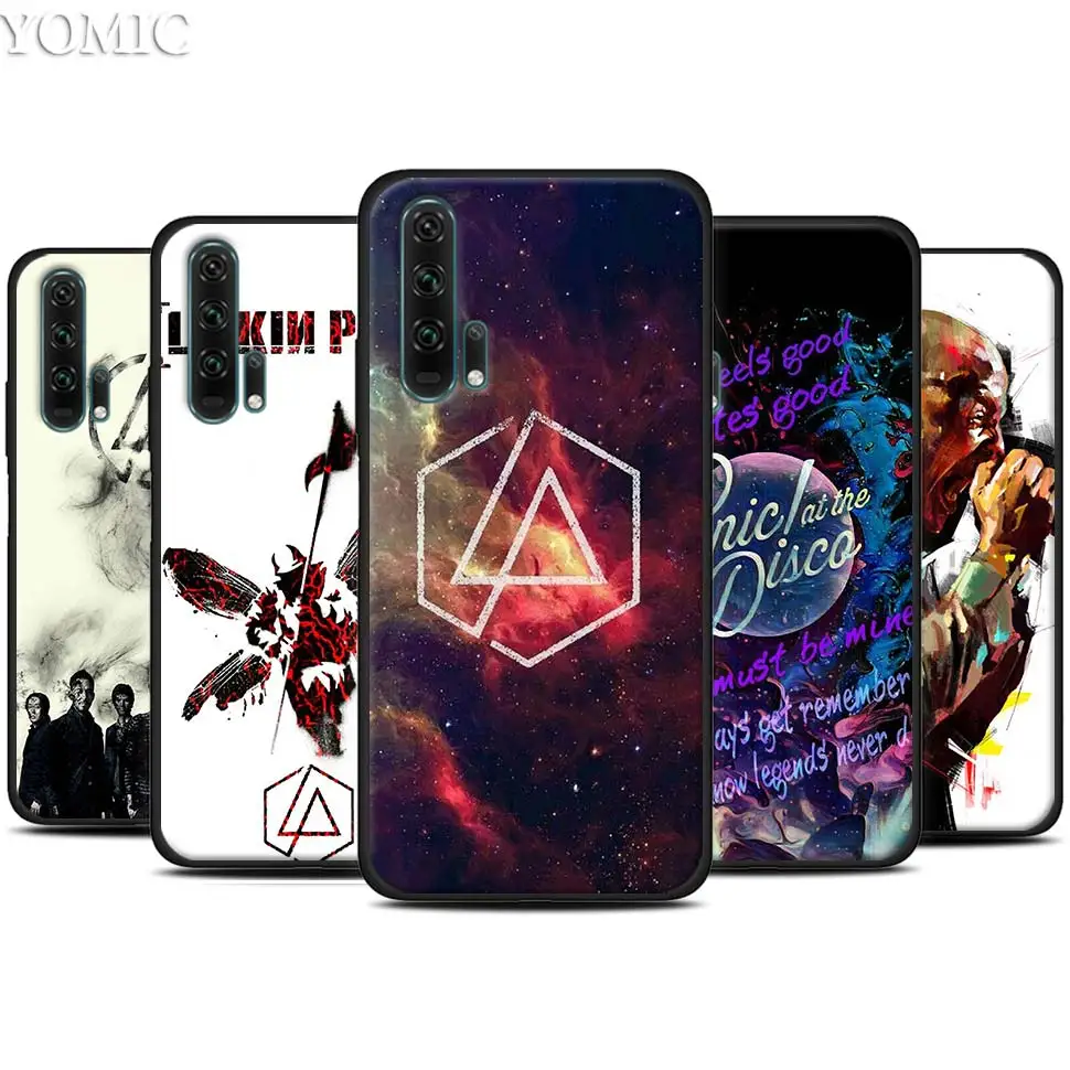 

Linkin Park Rock Band Black Silicone Case for Huawei Honor 20 Pro 10 20 Lite 20i V20 8X 8C 8A 8S Play Enjoy 9e 9s Case