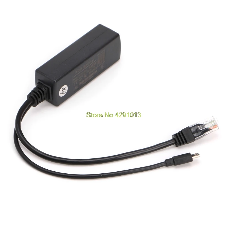 

Power Over Ethernet 48V To 5V 2.4A Active POE Splitter Micro USB Plug Y Cable Drop Shipping Support