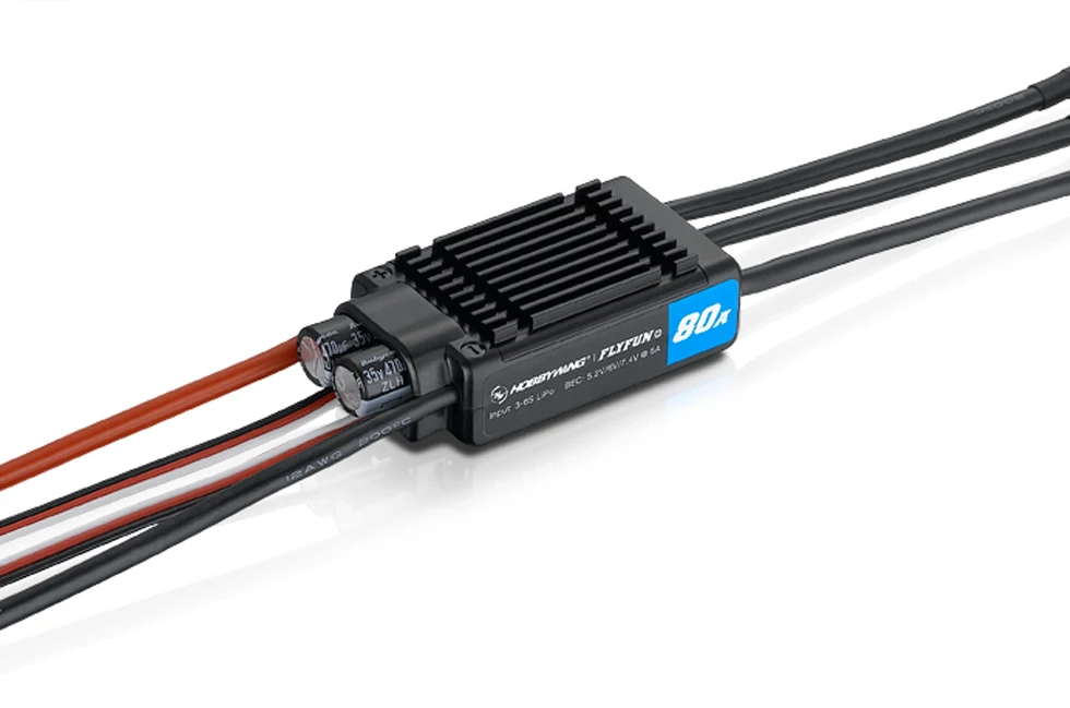 Оригинальный контроллер скорости Hobbywing FLYFUN V5 60A 80A 120A 130A 160A бесщеточный ESC 3 6S Lipo с