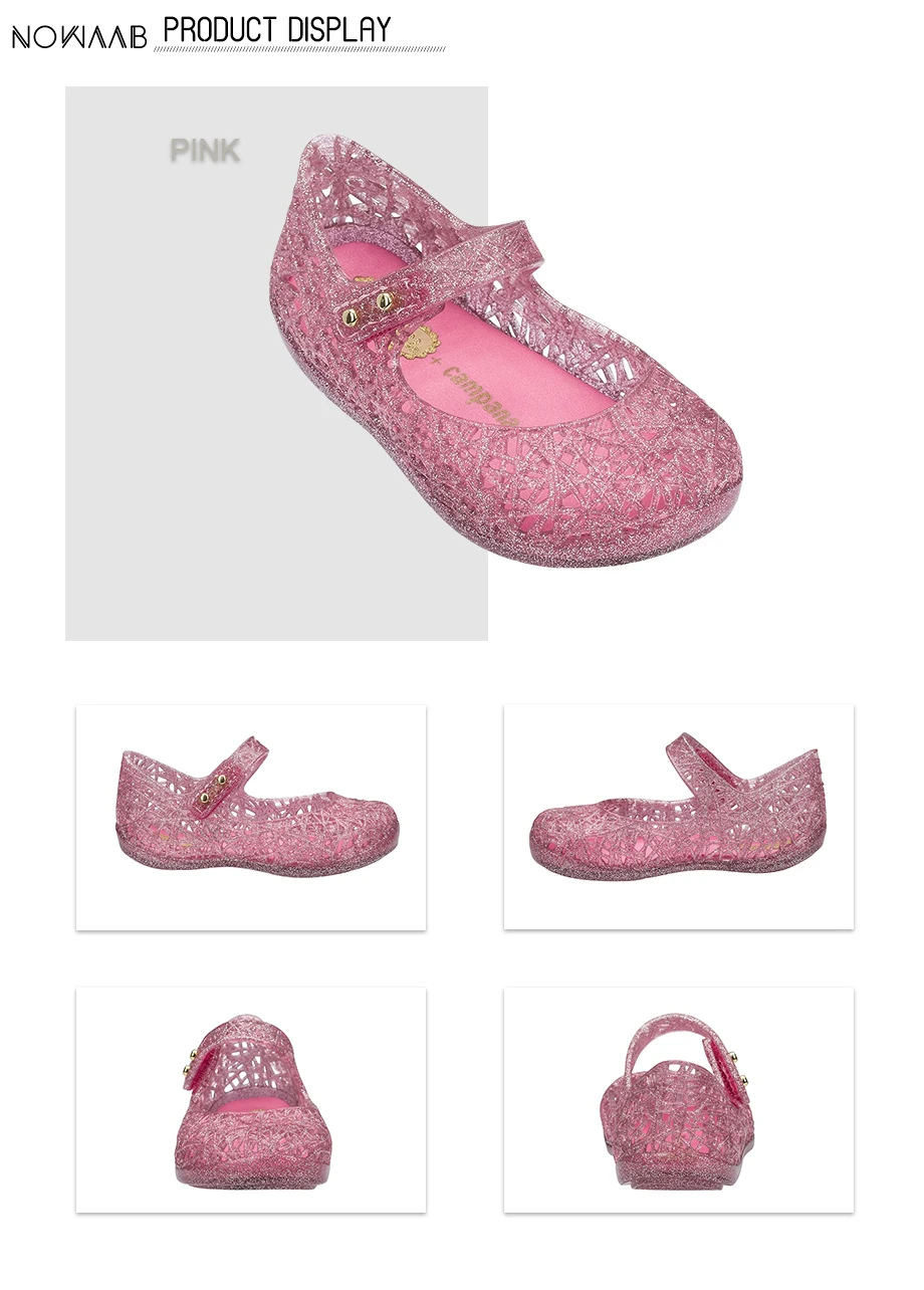 Мини Мелисса Кампана Zig Zag летние женские босоножки желе Детские Сандалии, босоножки; пляжная обувь; нескользящая обувь для малышей;