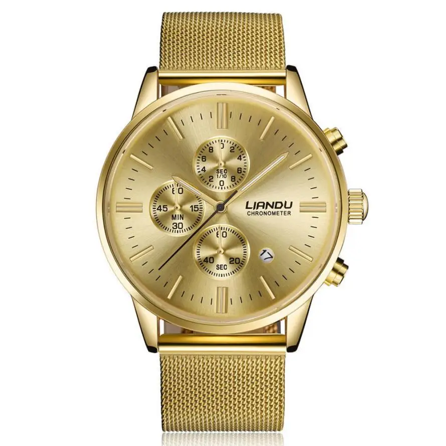 LIANDU 2017 New Fashion Women Men Simple Stainless Steel Analog Quartz Wrist Watch relogio masculino Hot Dropshipping 613 | Наручные часы