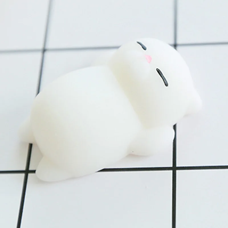 Мини ремень для телефона Mochi антистресс мягкий Сжимаемый ленивый с котом