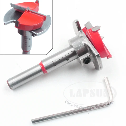 

1pcs 35mm Forstner Woodworking Boring Wood Hole Saw Cutter Drill Bit with Guide