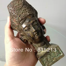 Отправка youqiubiying бронзовые статуэтки чудесный куанин Будда старый китайский античный