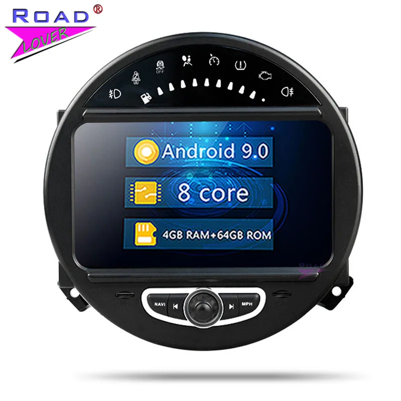 Discount Roadlover Android 9.0 Car Multimedia Radio For BMW Mini 2006-2013 Stereo GPS Navigation Double Din Automagnitol Octa Core Video 0