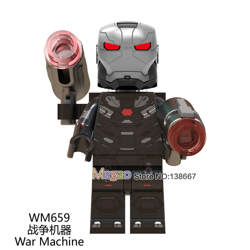

Single War Machine Nebula Iron Man Black Widow Captain Marvel s Figures Building Blocks Gifts Toys For Children