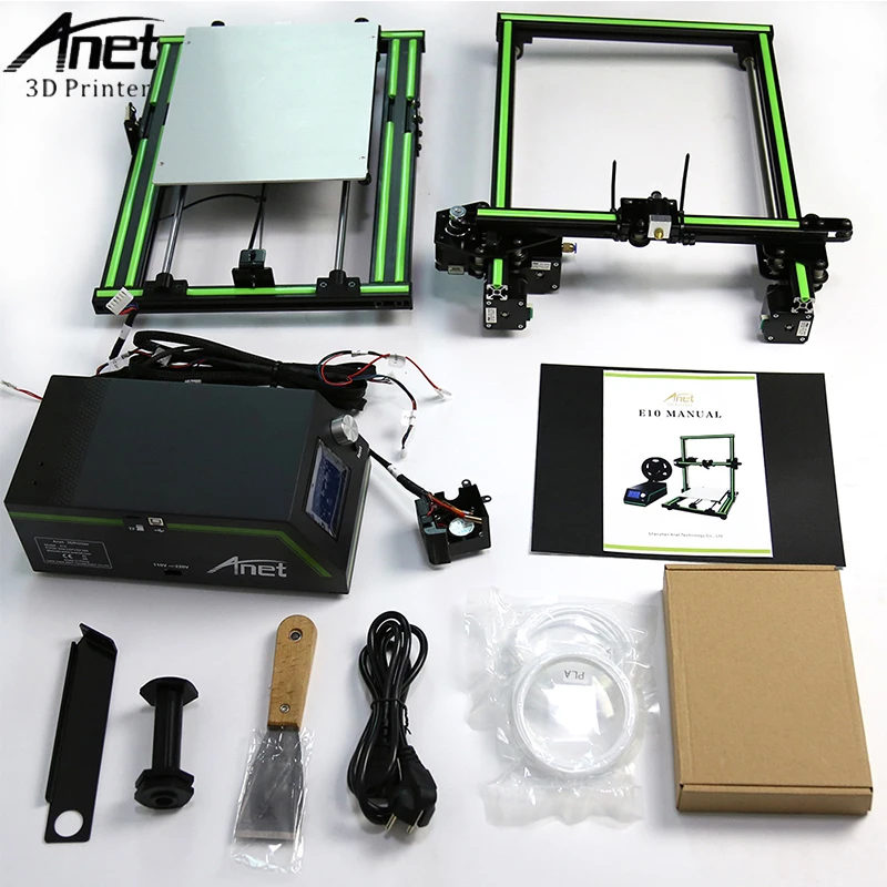 Anet E10 E12 A8 A6 3d принтер большой размер печати высокая точность Reprap i3 DIY 3d принтер комплект с 10 м/1 кг нити