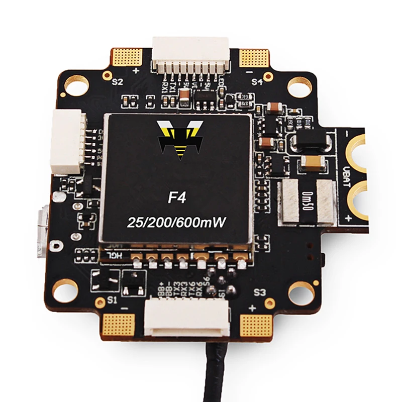 New F4 V5 PRO Flight Controller With 5V 3A BEC Current Sensor 5.8GHz 40CH 25mW 200mW 600mW FPV