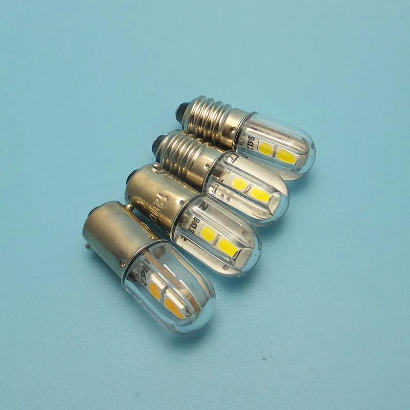 MIDCARS 6V t4w ba9s e10 светодиодный лампы LIndicator светильник H21W BAY9S 12V SMD 48V 24V постоянного