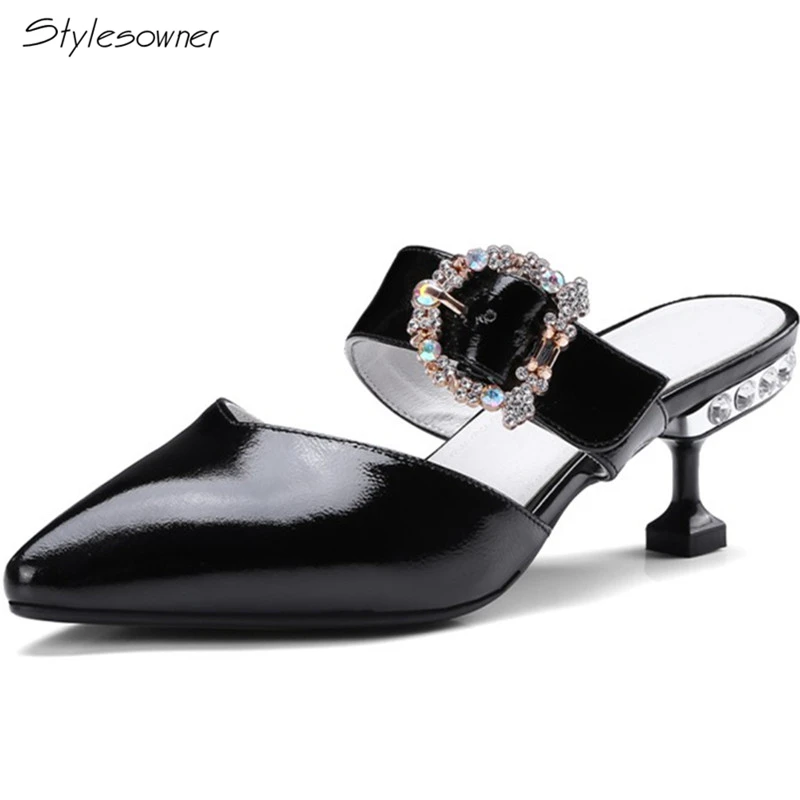 Aliexpress.com : Buy Stylesowner Chic High Heels Slippers Shining