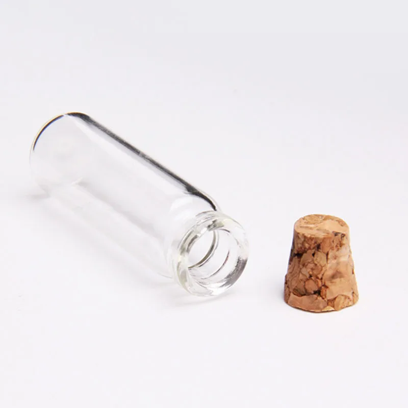 10 шт 2,5 мл мини маленькие прозрачные стеклянные желающие бутылки прозрачные пустые стеклянные плавучая баночка пробки/цветной пластиковый чехол для бутылок