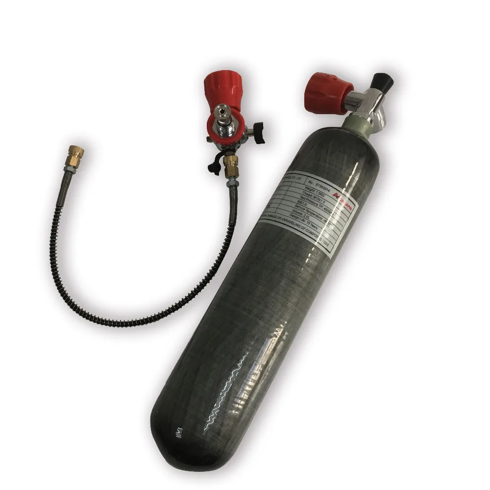 AC102101 Acecare 2L CE PCP углеродное волокно цилиндр 4500Psi Мини акваланг HPA бак сжатого воздуха с клапаном и АЗС