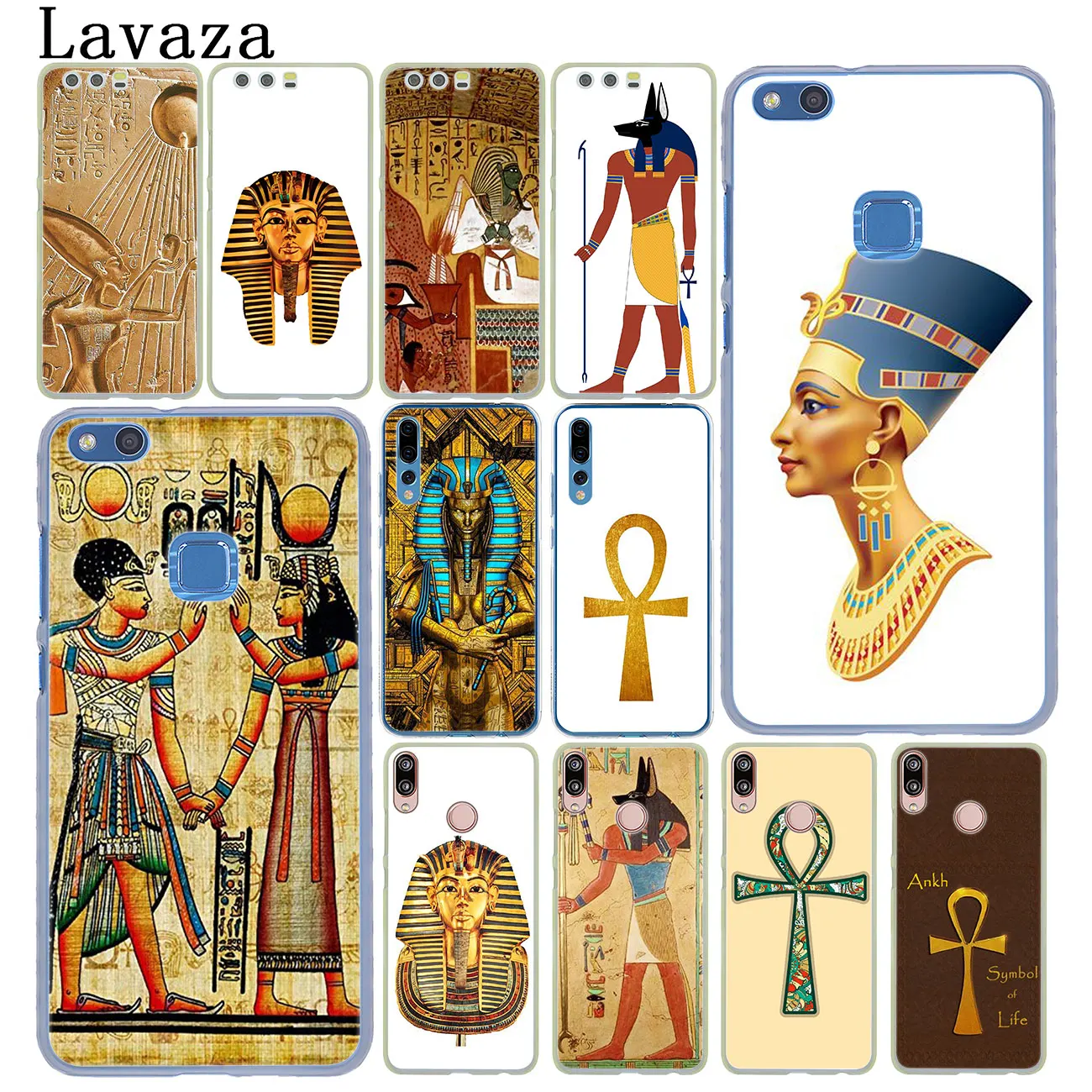 

Lavaza Egypt Nefertiti Anubis Ankh Pharaoh Case for Huawei Y7 Y6 Prime Y5 Y9 2018 2017 Honor play 10 8C 8X 8 9 Lite 7C 7X 7A Pro