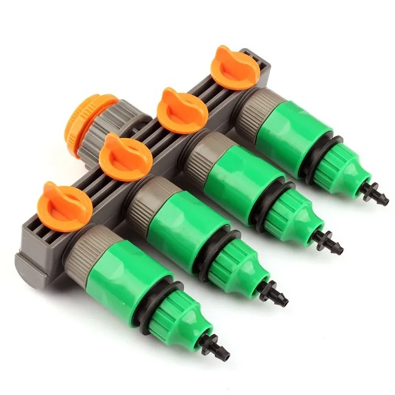ABS 4 Ways Faucet Splitter Adaptor 4pcs 8 11 Or 4 7mm Hose Quick