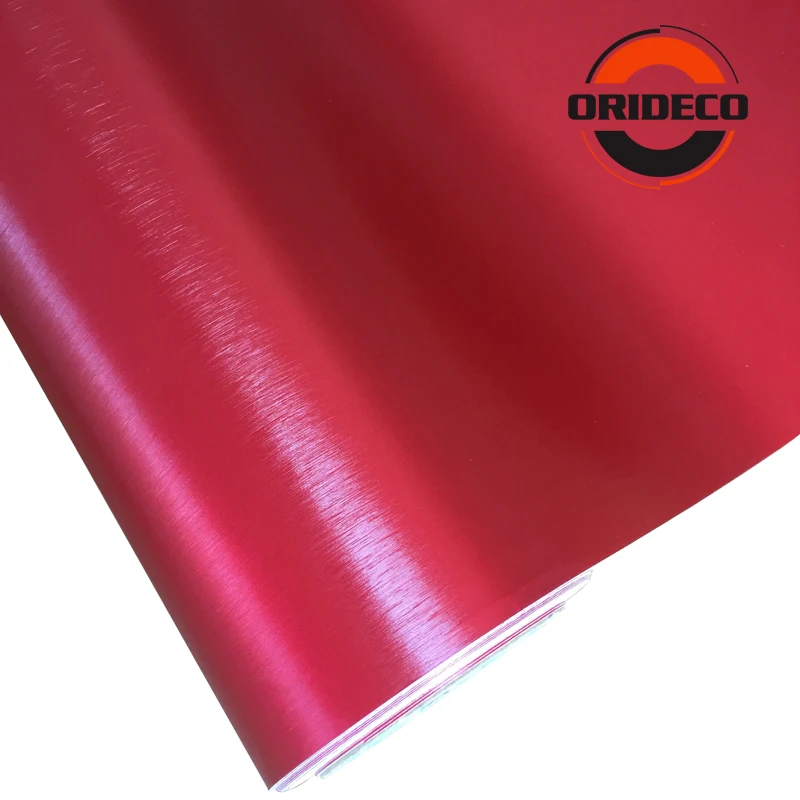 red metallic brushed vinyl wraps 3
