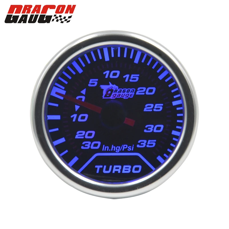 Buy Dragon gauge Universal 52mm Car Tinted Turbo