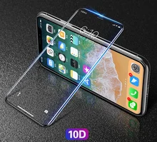 Новый 0,26 мм полный экран 10D изогнутая поверхность Закаленное стекло пленка для Iphone X XS Max XR стеклянный экран протектор Gorilla Saver