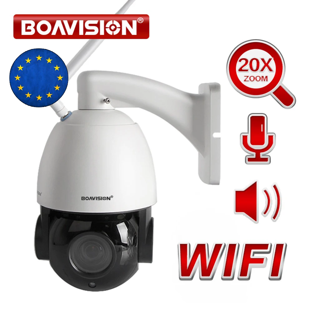 Kopen 20X Optische Zoom 1080 P Draadloze PTZ Dome IP Camera WIFI Outdoor Cctv Videocamera Audio Talk Speaker 80 m Night Vision