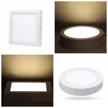 Потолочный светильник для ванной комнаты светодиодный 6 Вт плоский круглый вниз кухонная панель поверхностного монтажа TSH магазин