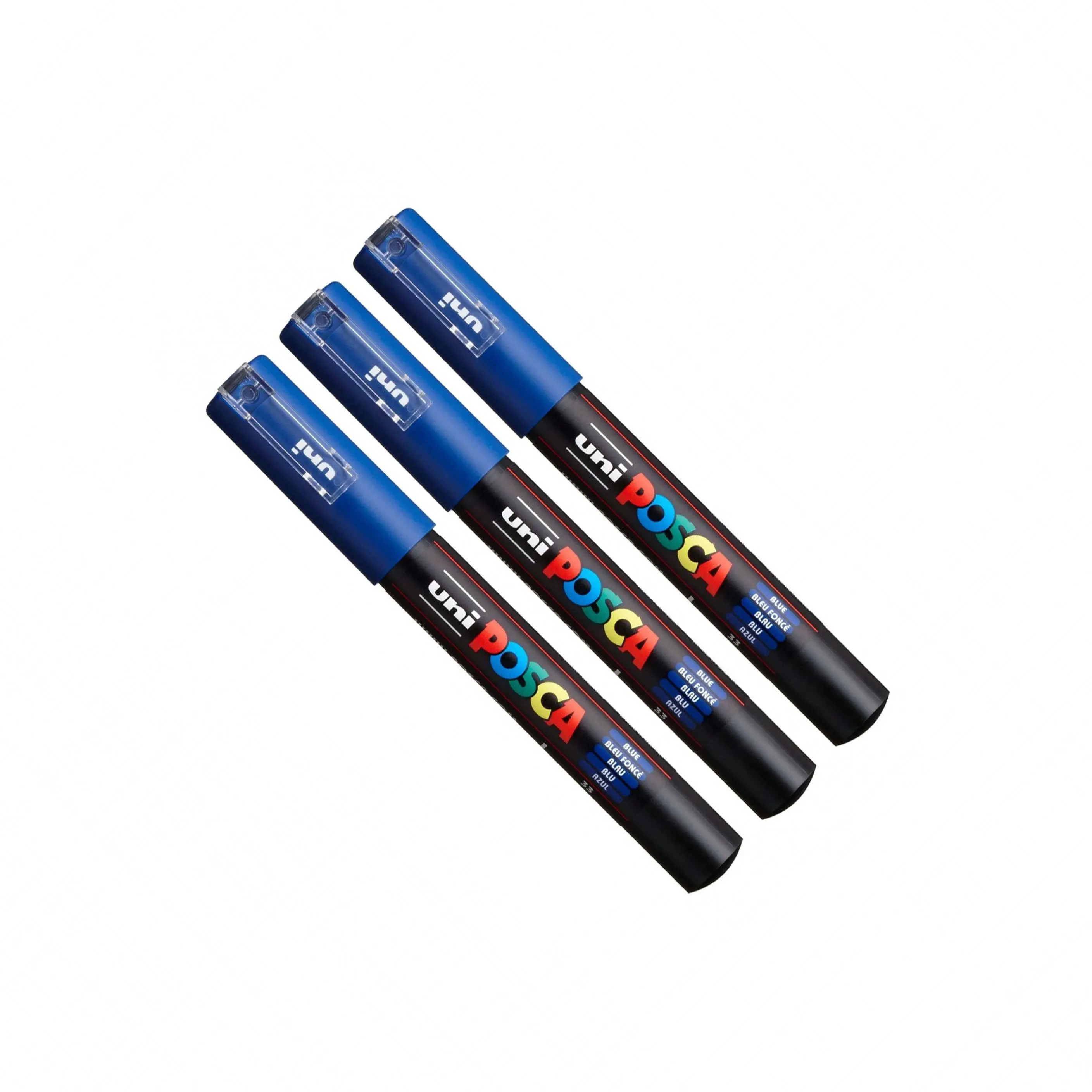 

Pack of 3 Mitsubishi Uni Posca Paint Marker PC-1M Extra Fine Bullet Tip-0.7mm Marker Pens 14 Colors Available