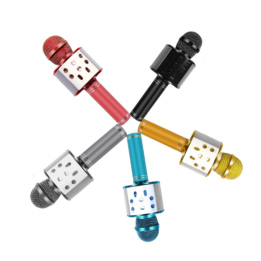 Беспроводной микрофон для караоке WS 858 USB|Микрофоны| |