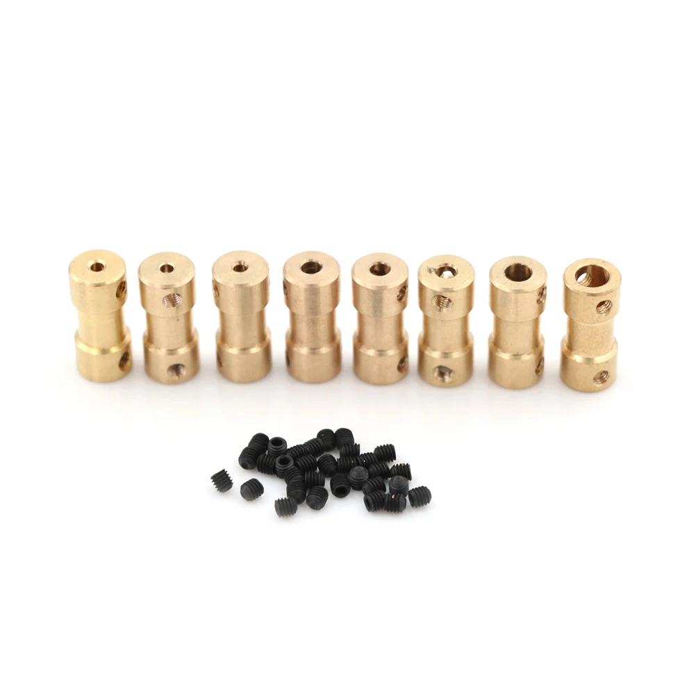 

Brass Flexible Motor Shaft Coupling Coupler Motor Transmission Connector Drive Shaft 2mm 5 Connector Boat Rc C22 New