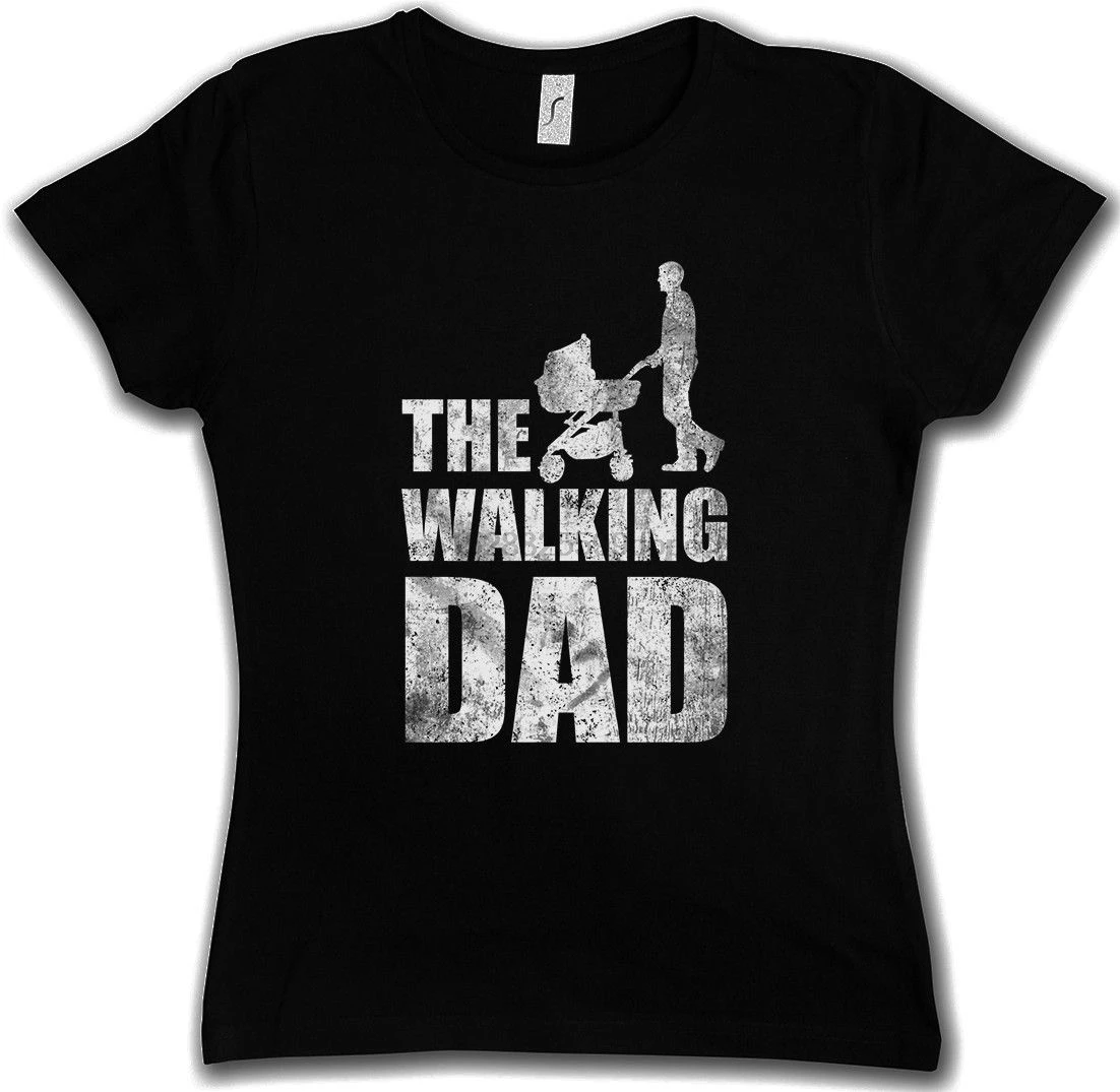 Summer Printed T Shirts Short Sleeve O Neck The Walking Dad Shirt Father Day Present Dead Fun Best Daughter Son | Мужская одежда