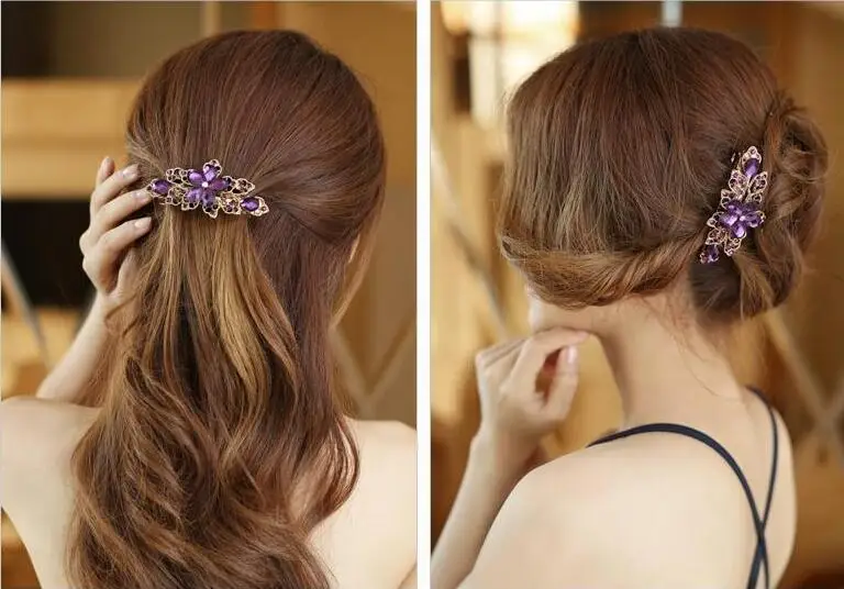 Корейский аксессуары для волос моды Бутик пять-цветок шпильки Цвет пять-лист цветок топ клип