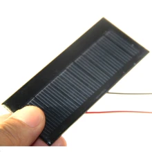 BUHESHUI 100PCS/Lot 0.3W 5.5V Solar Panel+Cable Solar Cell DIY Soar Module System Education Kits Epoxy 86*38*3MM Free Shipping