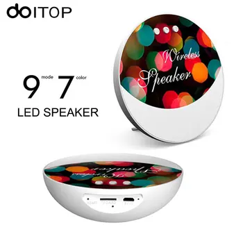 

DOITOP LED Colorful Bluetooth Speaker Stereo Music Mini Wireless Subwoofer Loudspeaker Speaker Support Hand-free Call TF Card