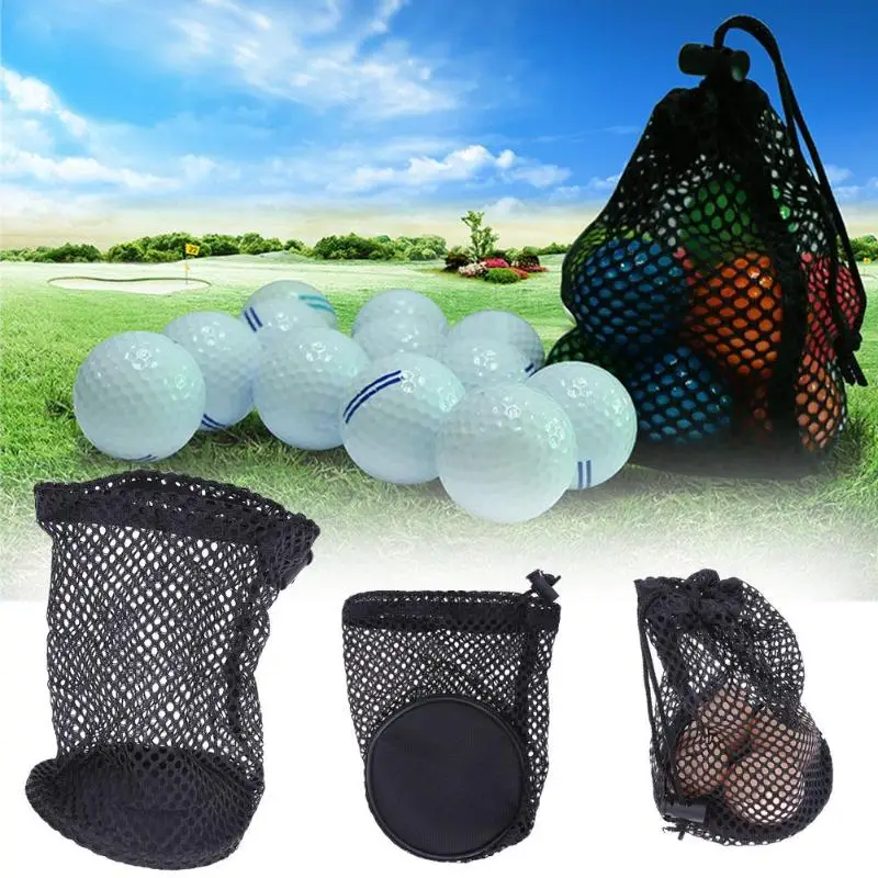 Легкий нейлоновый шнурок мяч для гольфа хранения Training аксессуар сумка мяч для гольфа сумка для хранения обучение аксессуары