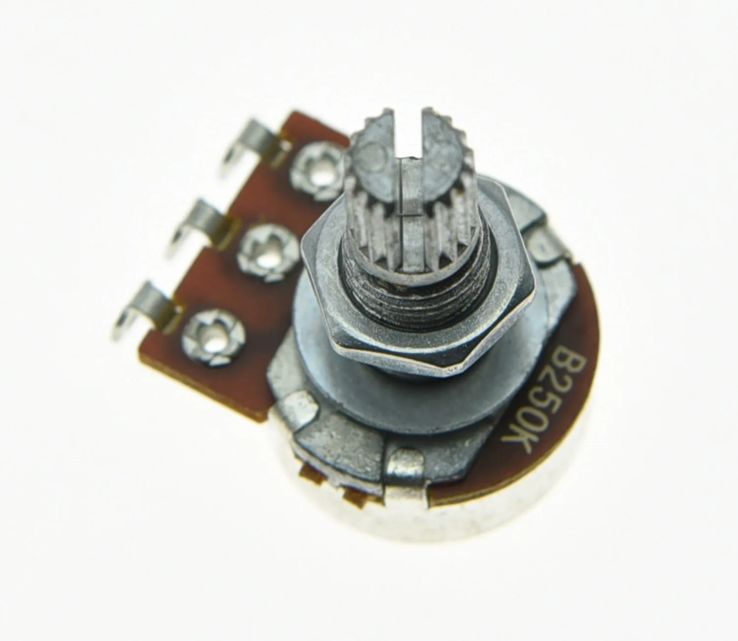 Kaish 5pcs B250k 16mm Small Base Guitar Linear Pots W/ Long Split Shaft Potentiometers Guitar